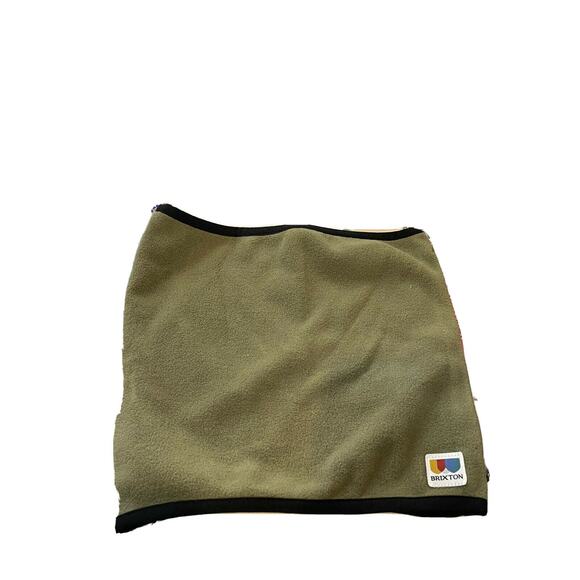 BRIXTON Military Olive Arctic Fleece Gaiter OS Men’s - Picture 1 of 1